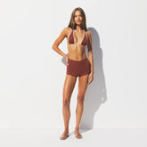 SIGNATURE SWIM SHORT BIKINI BOTTOM | HENNA ON A MODEL FRONT VIEW @ | FOCUS: 0.0, 1.0, 0.9 @ | FOCUS: 0.0, 1.0, 0.9