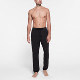 JERSEY LOUNGE MENS JOGGER | OBSIDIAN ON A MODEL FRONT VIEW @ | FOCUS: 0.9, 0.1, 0.7