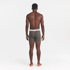 SKIMS COTTON RIB MENS 5" BOXER BRIEF | JUNGLE ON A MODEL BACK @ | FOCUS: 0.0, 1.0, 0.9VIEW