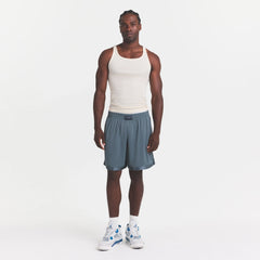 MESH APPAREL MENS SHORT | ZIRCON ON A MODEL FRONT VIEW @ | FOCUS: 0.0, 1.0, 0.9