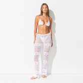 SWIM COVER-UPS CROCHET FLARE PANT | SNOW ON A MODEL FRONT VIEW @ | FOCUS: 0.0, 1.0, 0.9