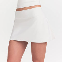 NikeSKIMS MATTE SKORT | IVORY ON A MODEL