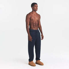 FLEECE LOUNGE MENS RELAXED JOGGER | NAVY ON A MODEL SIDE VIEW | FOCUS: 0.0, 1.0, 0.9