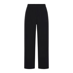 NikeSKIMS STRETCH KNIT WIDE LEG PANT | NSKM OBSIDIAN/NSKM IGNEOUS FLAT ON A WHITE BACKGROUND | FLT