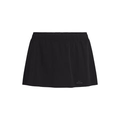 NikeSKIMS STRETCH NYLON FRONT FLAP SKORT | NSKM OBSIDIAN FLAT ON A WHITE BACKGROUND | FLT