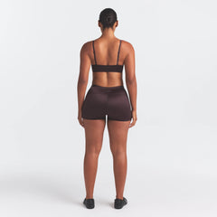 NikeSKIMS SATIN SHINE DRAWCORD 2" SHORT | PHOENIX ON A MODEL FRONT VIEW