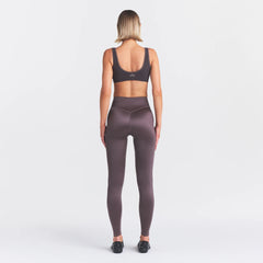 NikeSKIMS SATIN SHINE BONDED WAIST 29" LEGGING | RESIN ON A MODEL FRONT VIEW