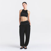NikeSKIMS STRETCH KNIT BALLOON PANT | OBSIDIAN ON A MODEL FRONT VIEW| FOCUS: 0.0, 1.0, 0.9 @ | FOCUS: 0.0, 1.0, 0.9