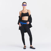 NikeSKIMS SATIN SHINE SCOOP CAMI BRA | OBSIDIAN ON A MODEL FRONT VIEW @ | FOCUS: 0.0, 1.0, 0.9