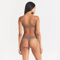 FITS EVERYBODY THONG | DESERT LEOPARD INK PRINT ON A MODEL BACK VIEW @ | FOCUS: 0.0, 1.0, 0.9