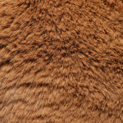 FAUX FUR MINI TOTE | CAMEL ADDITIONAL FABRIC DETAILS