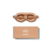 SLIP X SKIMS PURE SILK CONTOUR SLEEP MASK | CLAY FLAT ON A WHITE BACKGROUND | FLT