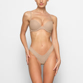 FITS EVERYBODY PUSH-UP DEMI BRA WORN BY A MODEL IN FRONT VIEW