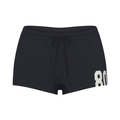 SMOOTH LAYERS MICRO SHORT | ONYX ECRU CONTRAST & LAYS FLAT ON A WHITE BACKGROUND | FLT
