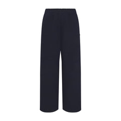 COTTON FLEECE CLASSIC STRAIGHT LEG PANT | NAVY & LAYS FLAT ON A WHITE BACKGROUND | FLT