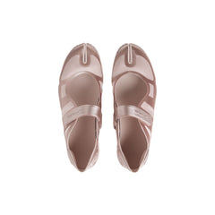 NikeSKIMS FOOTWEAR SATIN RIFT | SILT RED/SILT RED-SILT RED FLAT ON A WHITE BACKGROUND