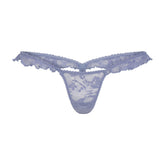 STRETCH LACE BUTTERFLY THONG | SLATE FLAT ON A WHITE BACKGROUND | FOCUS: 0.0, 1.0, 0.9