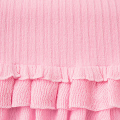 SHEER KNIT RUFFLE MINI SKIRT | PEONY ADDITIONAL FABRIC DETAILS