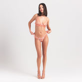 EMBROIDERED TULLE BUTTERFLY THONG | GUAVA HEART TULLE ON A MODEL FRONT VIEW @ | FOCUS: 0.0, 1.0, 0.9