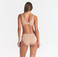 EVERYDAY COTTON BRIEF | CLAY HEATHER ON A MODEL SIDE VIEW @ | FOCUS: 0.0, 1.0, 0.9