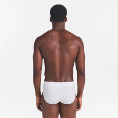 SKIMS COTTON MENS BRIEF | CHALK ON A MODEL BACK VIEW