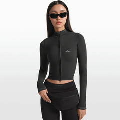NikeSKIMS ACCESSORIES FANNY PACK | OBSIDIAN ON A MODEL FRONT VIEW @ | FOCUS: 0.0, 1.0, 0.9