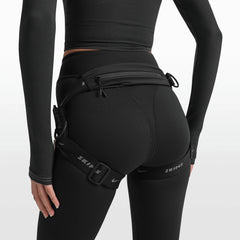 NikeSKIMS ACCESSORIES HARNESS WAISTPACK | OBSIDIAN FLAT ON A WHITE BACKGROUND
