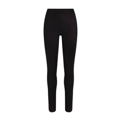 NikeSKIMS SHINE BONDED WAIST 29 INCH LEGGING | NSKM OBSIDIAN FLAT ON A WHITE BACKGROUND | FLT