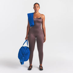 NikeSKIMS SATIN SHINE CAMI 26" ONE PIECE | RESIN ON A MODEL FRONT VIEW