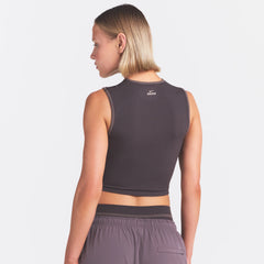 NikeSKIMS RIBBED SEAMLESS MUSCLE TANK | PHOENIX ON A MODEL SIDE VIEW @ | FOCUS: 0.0, 1.0, 0.9