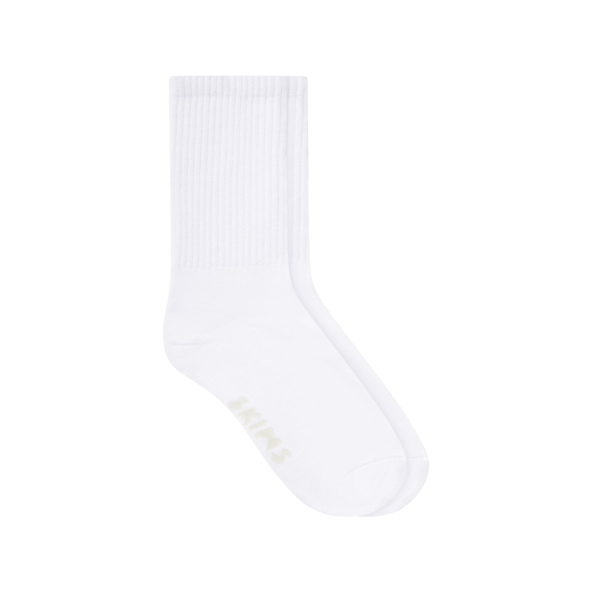 SPORT CREW SOCK | SNOW ON A MODEL FRONT VIEW