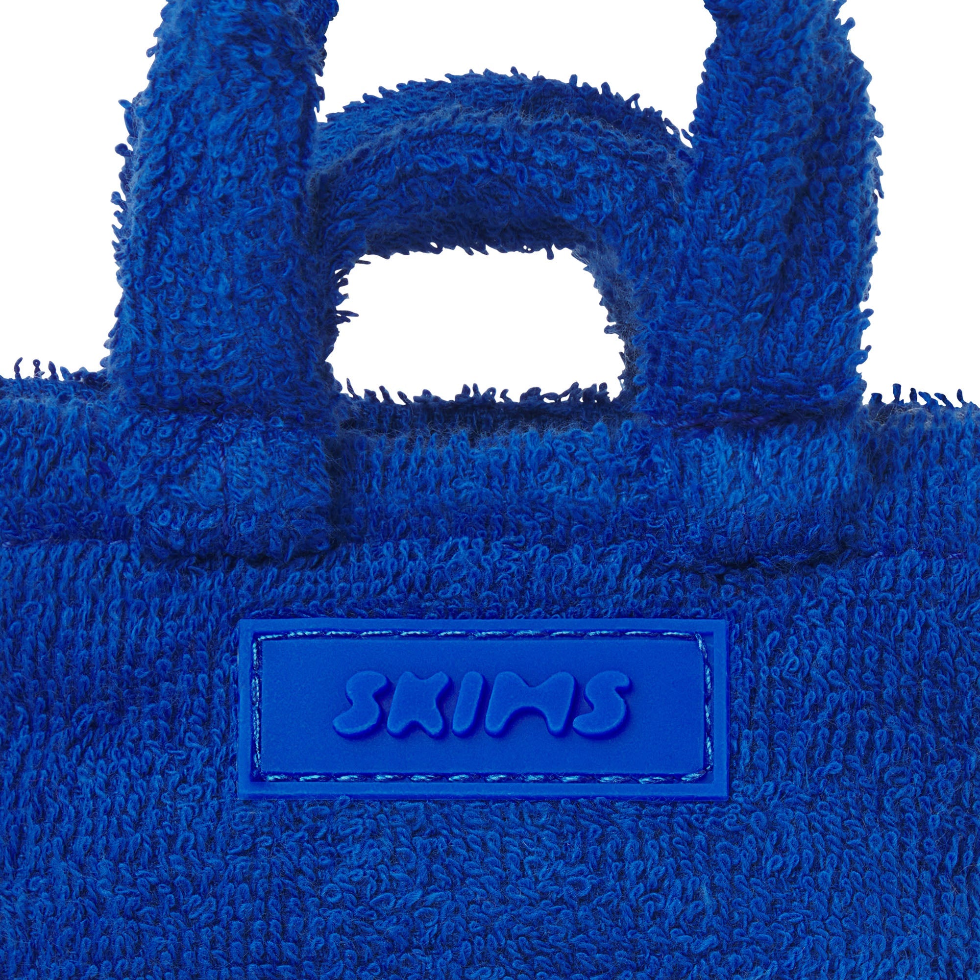 TERRY MICRO MINI TOTE KEYCHAIN | COBALT FLAT ON A WHITE BACKGROUND | FLT