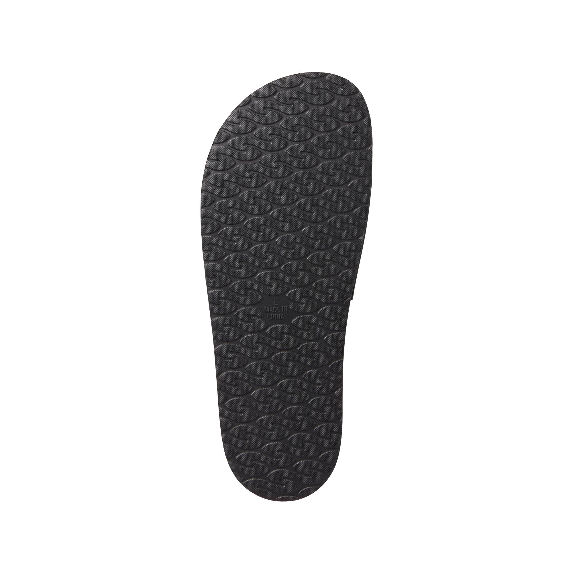 SKIMS ACCESSORIES MENS POOL SLIDE | ONYX FLAT ON A WHITE BACKGROUND | FLT