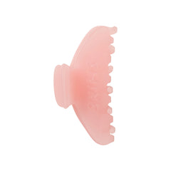 GETTING READY ACCESSORIES EMBOSSED LOGO MINI CLAW CLIP | PEONY FLAT ON A WHITE BACKGROUND