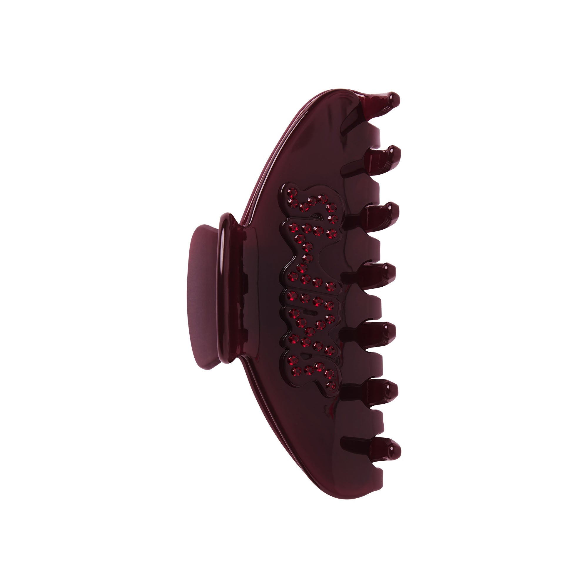 GETTING READY ACCESSORIES CLAW CLIP | CURRANT & LAYS FLAT ON A WHITE BACKGROUND | FLT