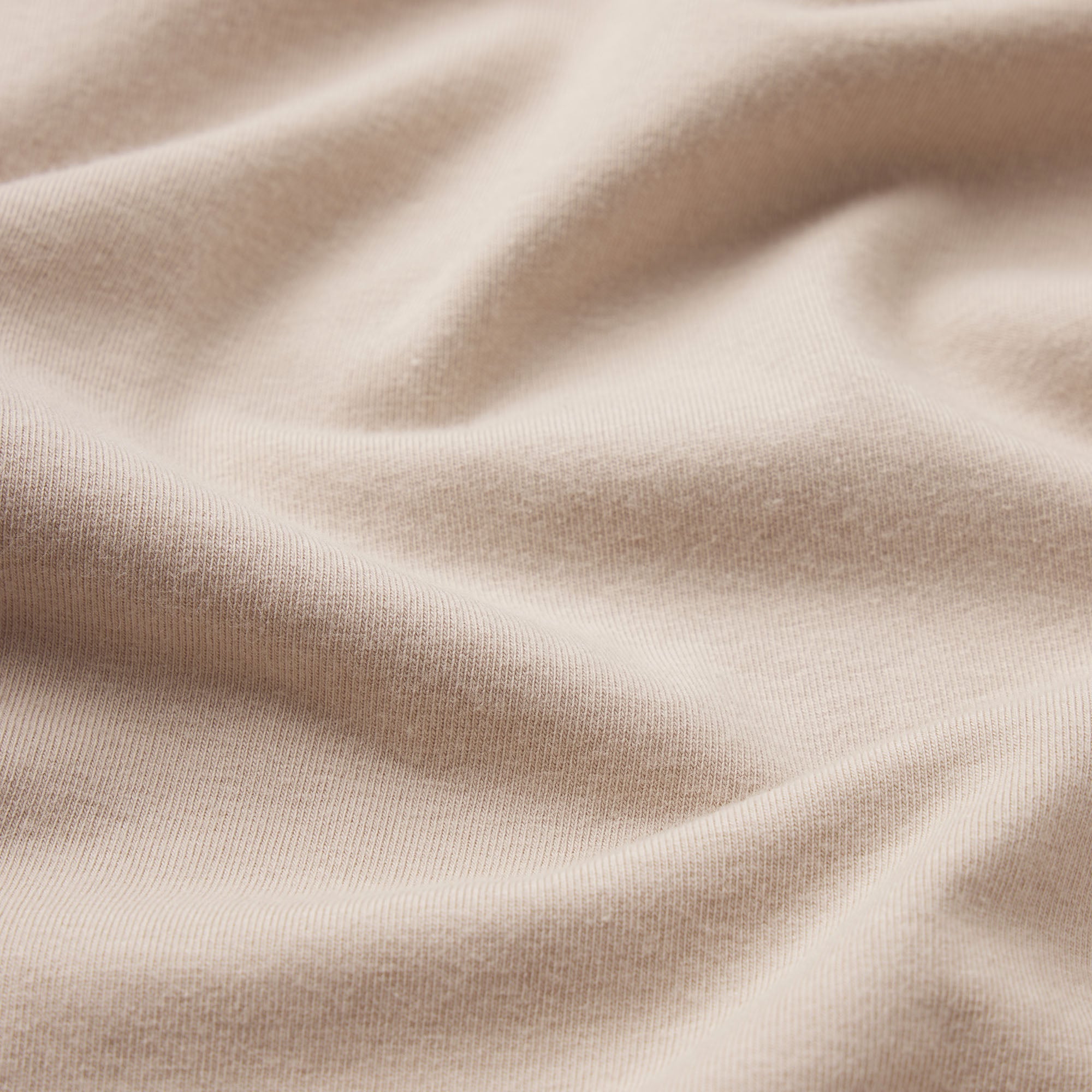 COTTON JERSEY FOLDOVER SHORT | STONE ADDITIONAL FABRIC DETAILS | @ about this fabric