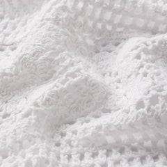 CROCHET COVER-UPS CROPPED CARDIGAN | SNOW ADDITIONAL FABRIC DETAILS