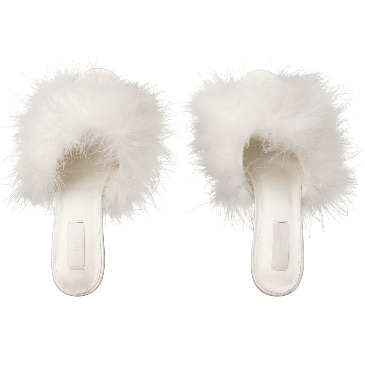FEATHER KITTEN HEEL | IVORY ADDITIONAL FABRIC DETAILS
