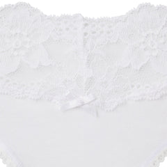 LIGHTWEIGHT COTTON WIDE LACE BRIEF | SNOW ADDITIONAL FABRIC DETAILS