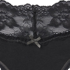 LIGHTWEIGHT COTTON LACE WIDE THONG | SOOT TONAL ADDITIONAL FABRIC DETAILS