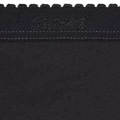 LIGHTWEIGHT COTTON PICOT LOGO THONG | SOOT ADDITIONAL FABRIC DETAILS