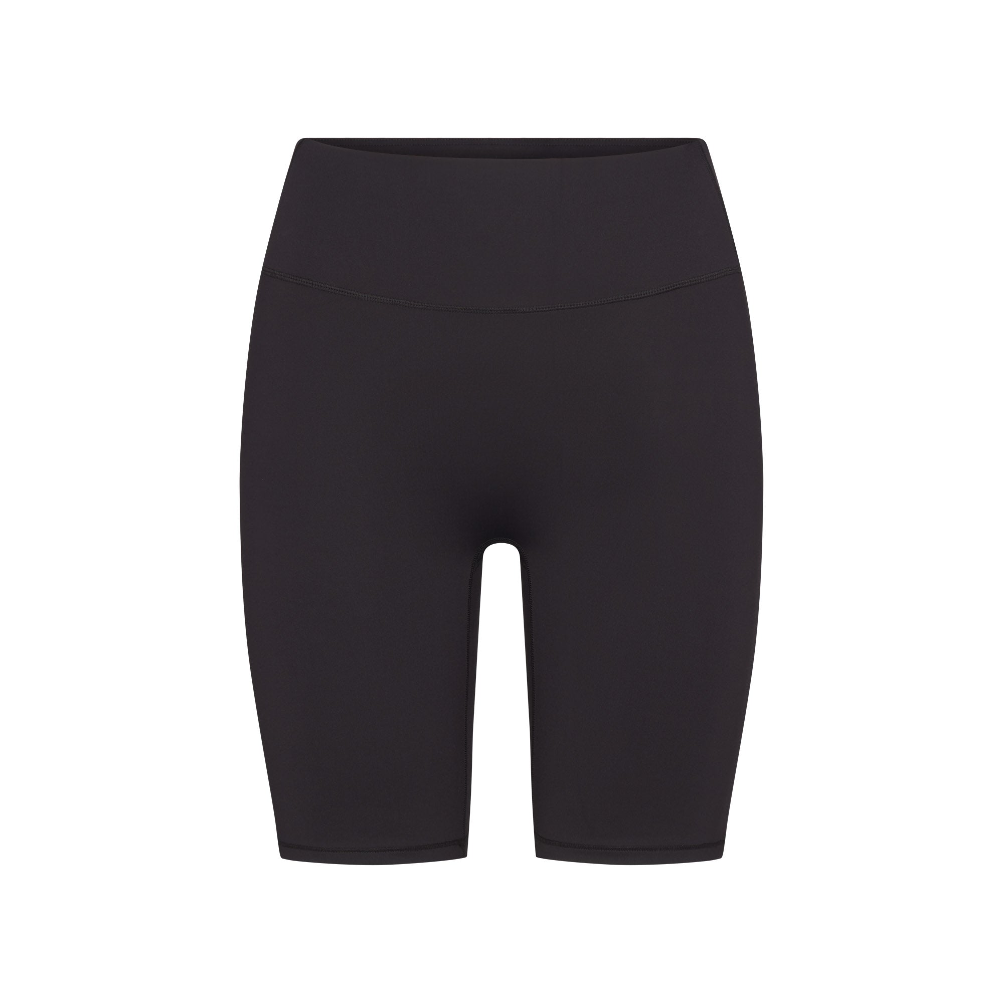 NikeSKIMS MATTE 7" BIKER SHORT | OBSIDIAN FLAT ON A WHITE BACKGROUND | FLT