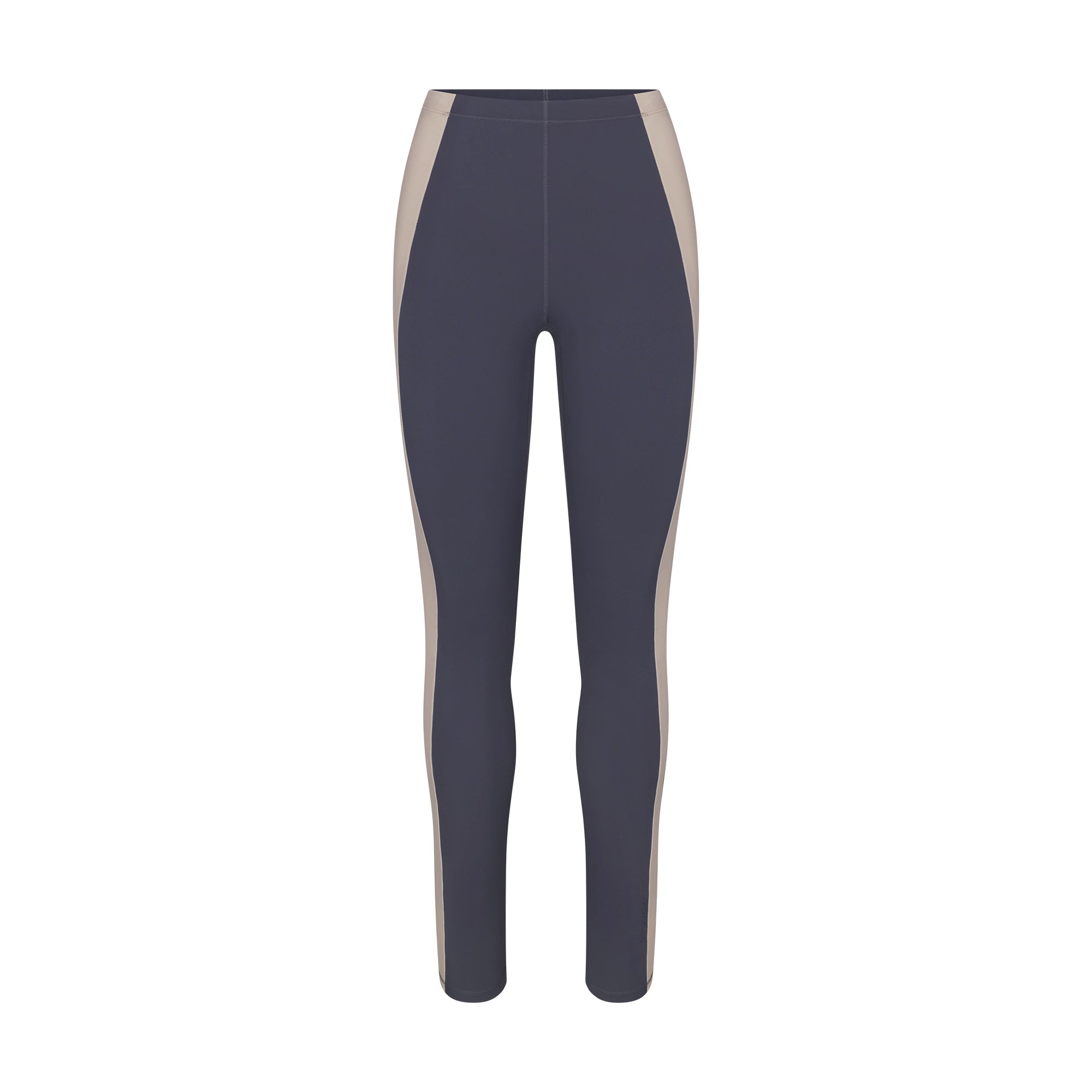 NikeSKIMS MATTE AND SHINE 26" LEGGING | DEEP ROYAL/STONE FLAT ON A WHITE BACKGROUND | FLT