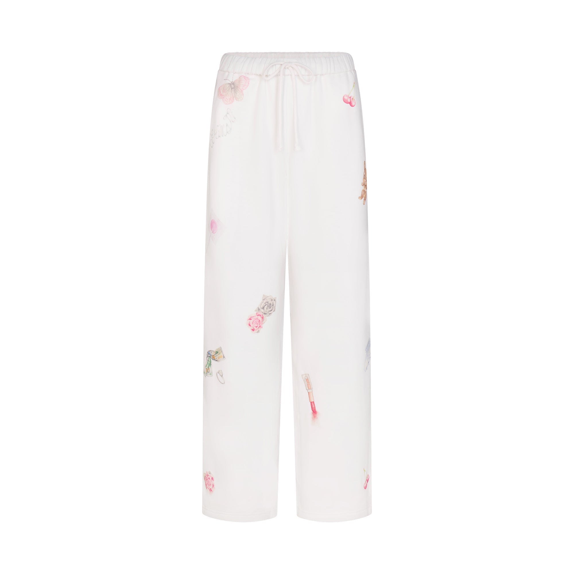 COTTON FLEECE CLASSIC STRAIGHT LEG PANT | SNOW ESSENTIALS FLAT ON A WHITE BACKGROUND | FLT