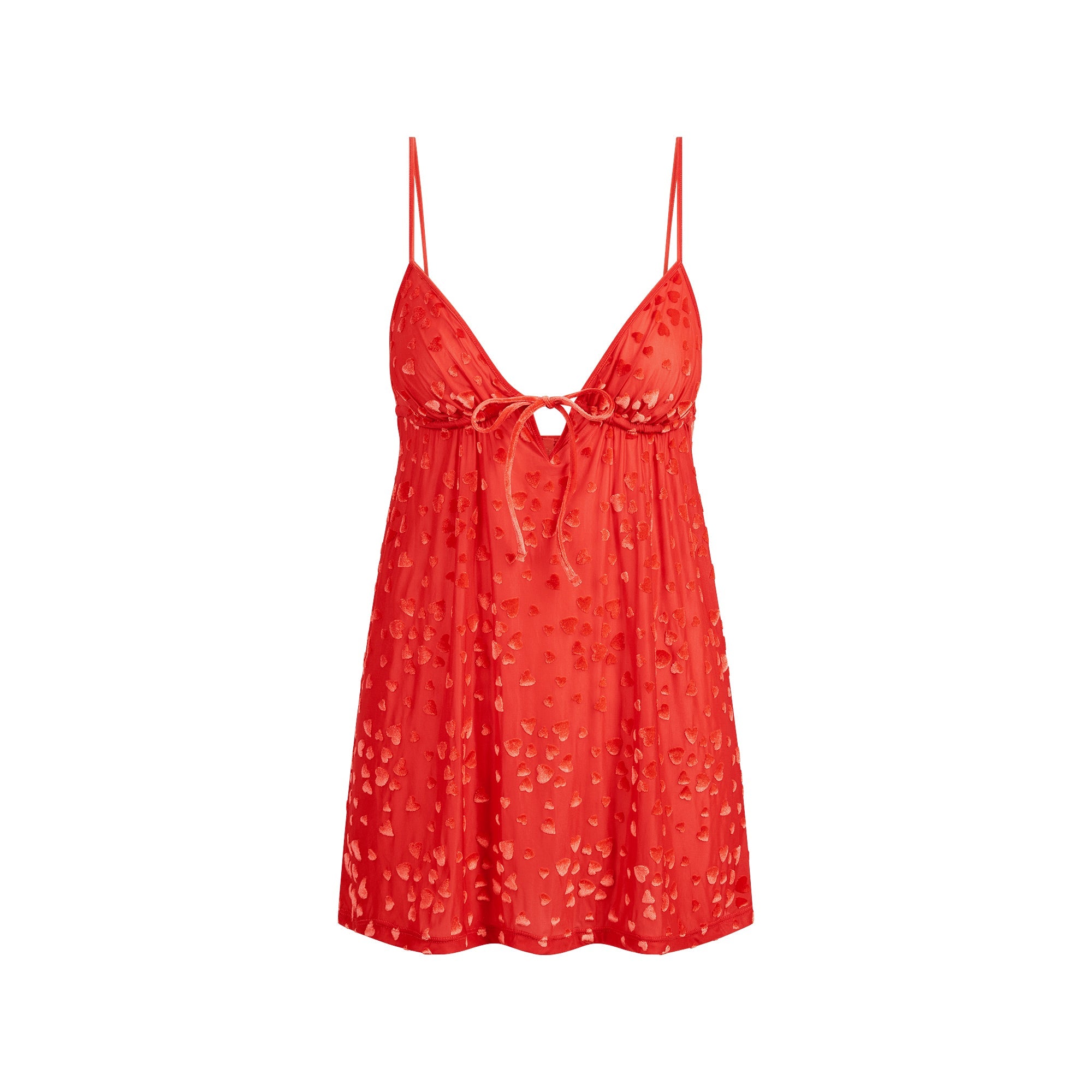 SHEER VELVET MINI DRESS | RUBY FLAT ON A WHITE BACKGROUND | FLT @ | FOCUS: 0.0, 1.0, 0.9