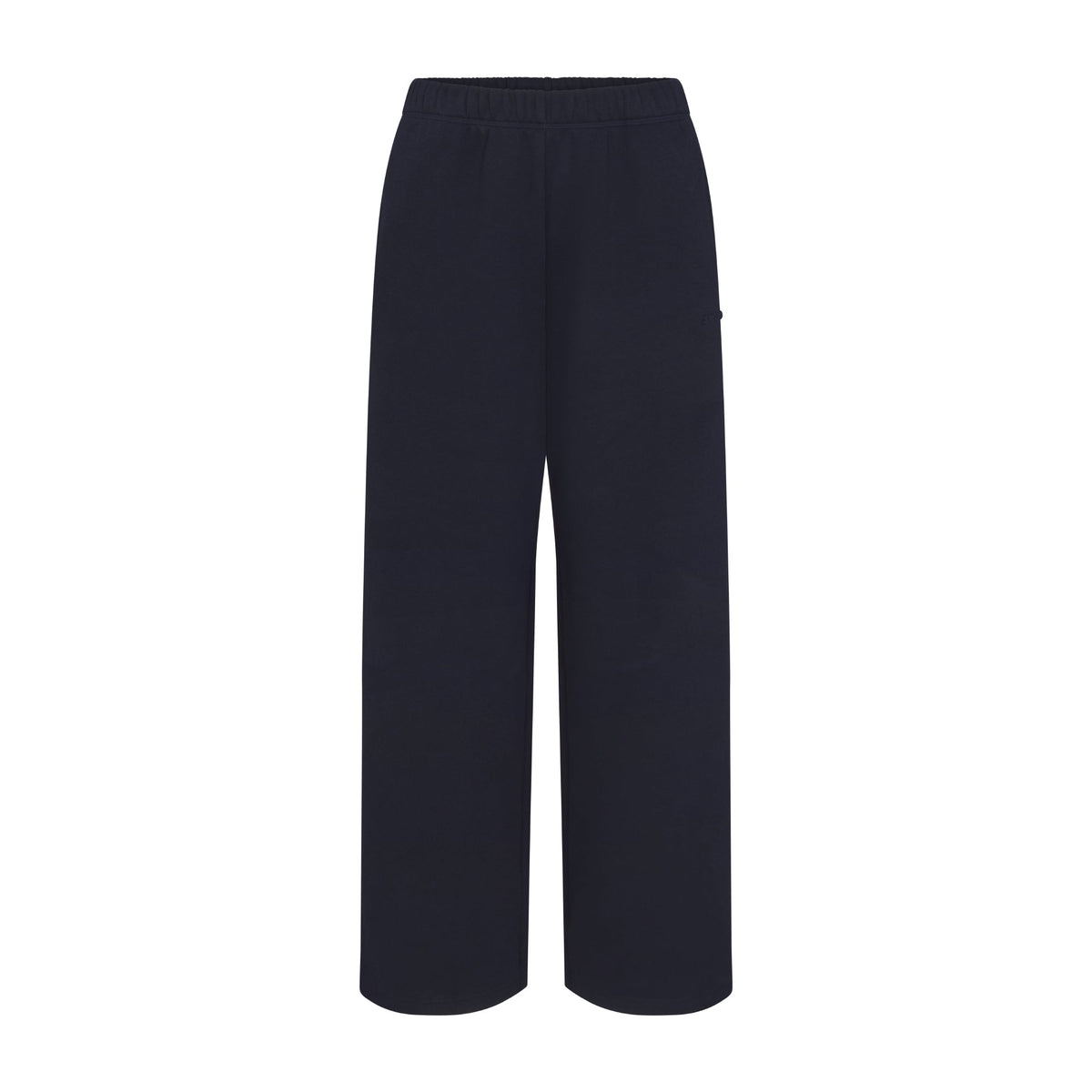 COTTON FLEECE CLASSIC STRAIGHT LEG PANT | NAVY & LAYS FLAT ON A WHITE BACKGROUND | FLT