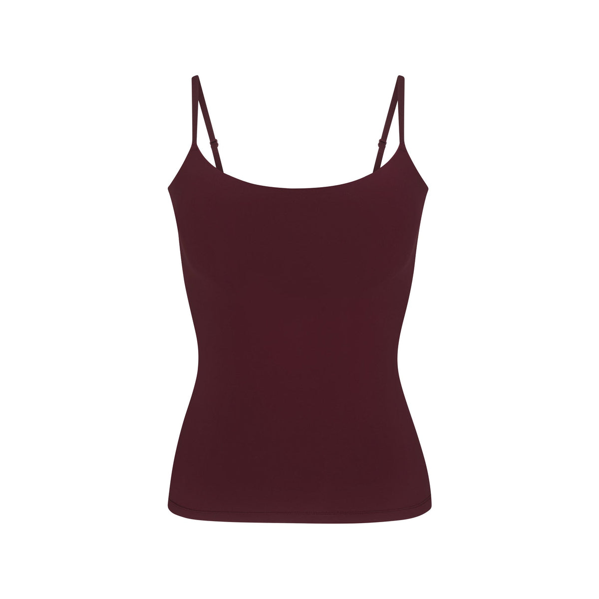 FITS EVERYBODY CAMI | CURRANT FLAT ON A WHITE BACKGROUND | FLT@ | FOCUS: 0.0, 1.0, 0.9