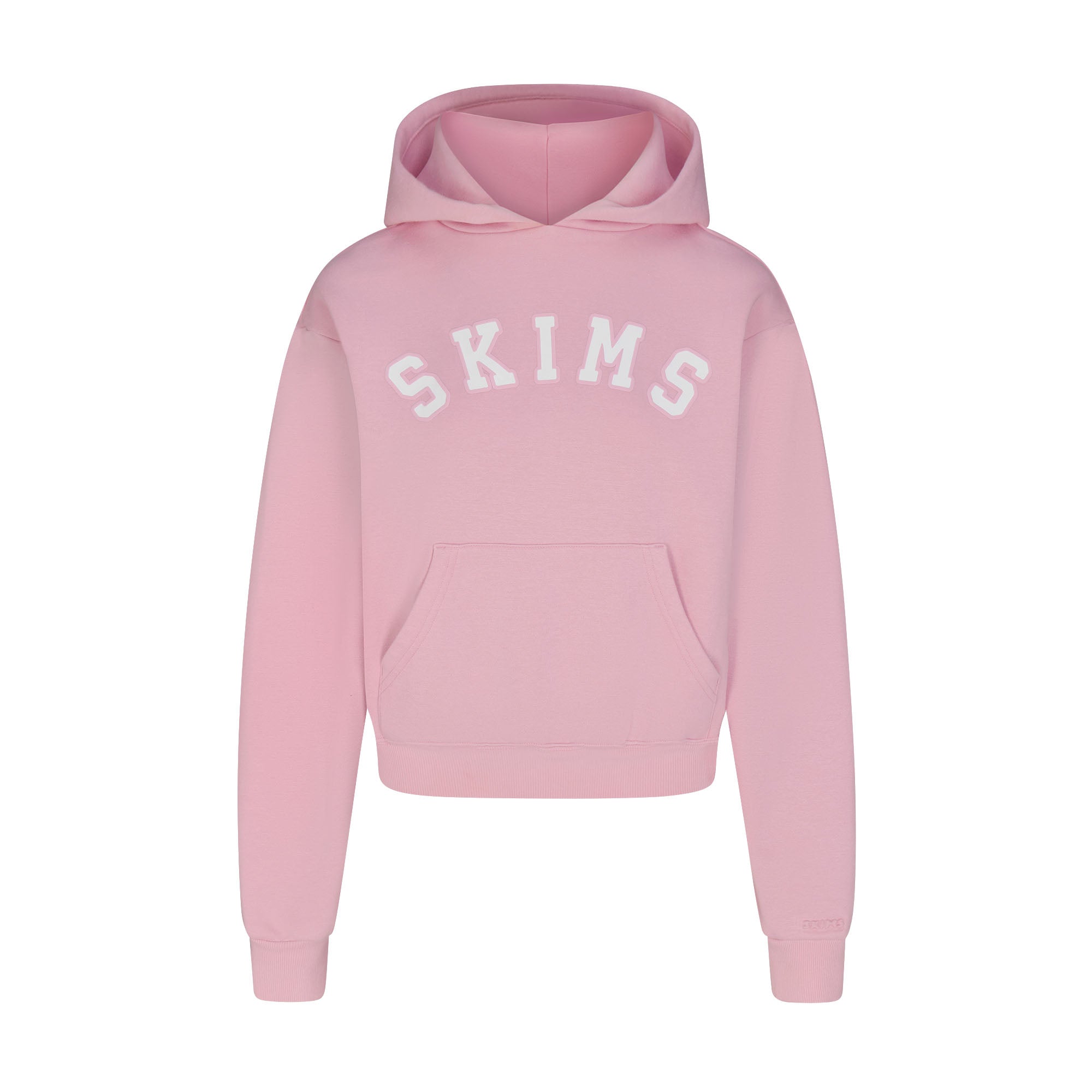 COTTON FLEECE CLASSIC HOODIE | HALITE WITH SNOW LOGO FLAT ON A WHITE BACKGROUND | FLT