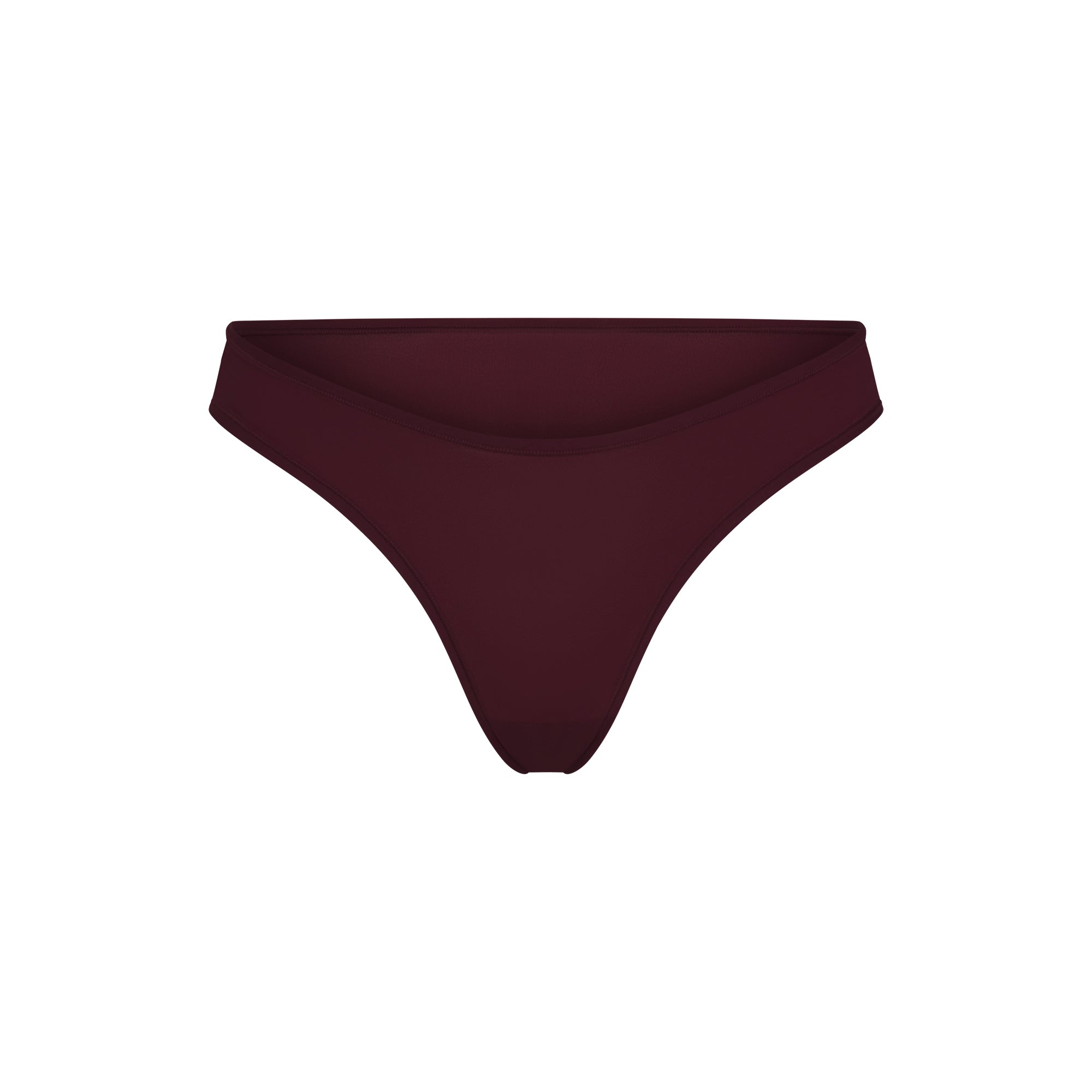 FITS EVERYBODY DIPPED FRONT THONG | CURRANT FLAT ON A WHITE BACKGROUND | FLT