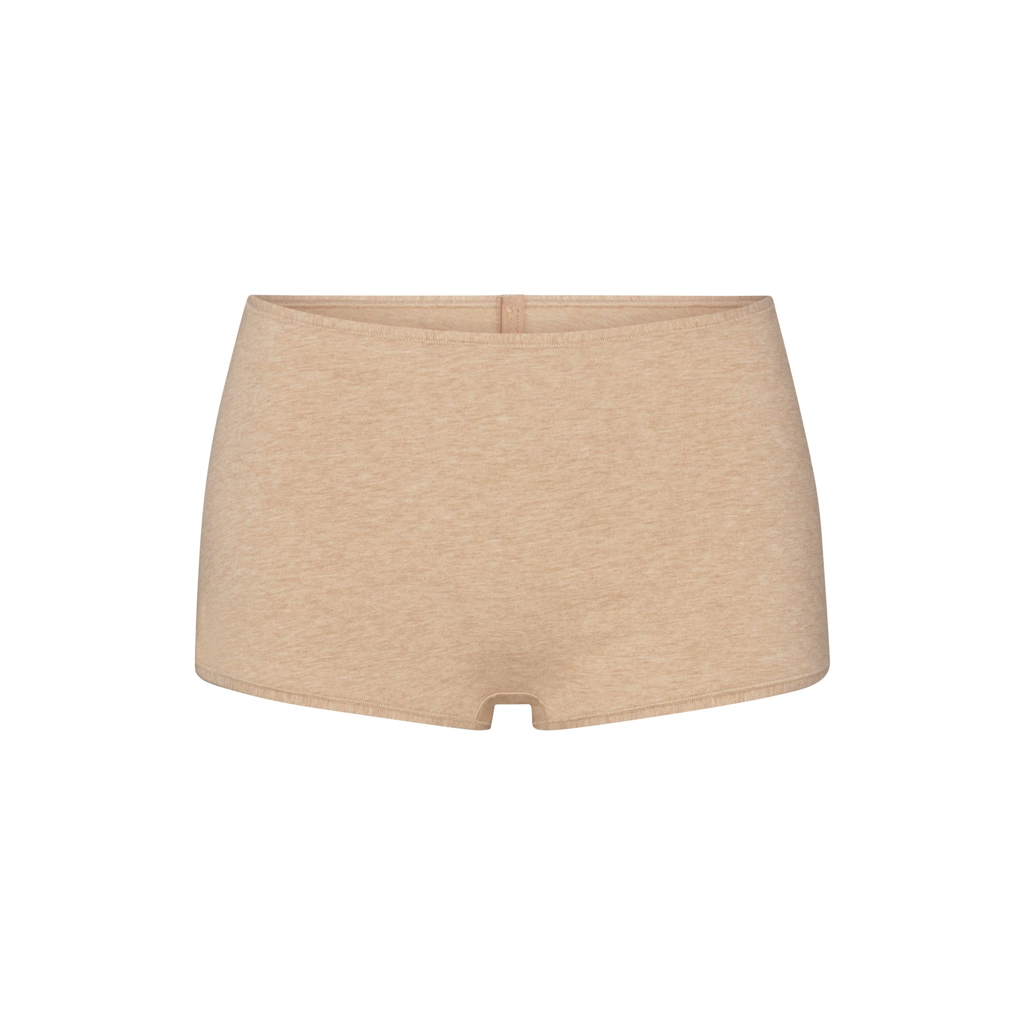 EVERYDAY COTTON BOY SHORT | CLAY HEATHER FLAT ON A WHITE BACKGROUND | FLT